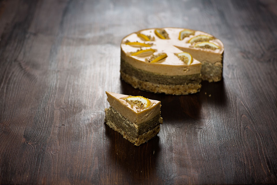 Avokádós diós citrom torta